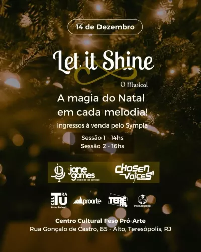 Musical 'Let It Shine' Traz a Magia do Natal ao Centro Cultural Feso Pro Arte Neste Domingo