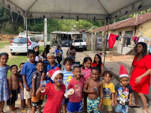 CRAS Prata Realiza Celebração Natalina para Famílias da Portelinha