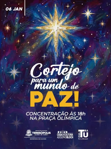 Teresópolis celebra Dia de Reis com cortejo pela paz nesta terça-feira, 6 de janeiro