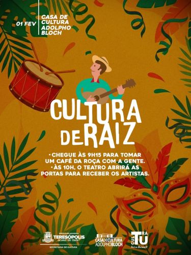 Casa de Cultura de Teresópolis recebe evento de Carnaval e Feira do Rolo neste domingo