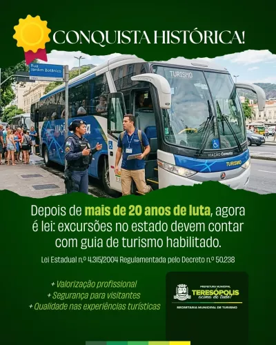 Guia de Turismo: Regulamentação Histórica Consolida Atuação da Classe no Estado do Rio de Janeiro