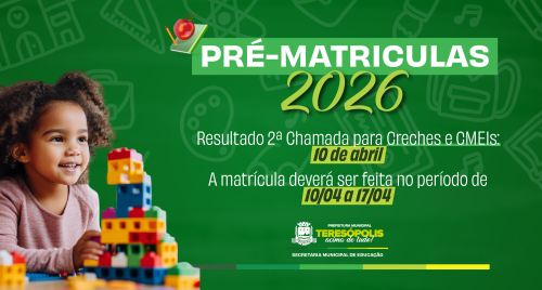 Educação anuncia resultado da 2ª chamada de pré-matrícula para creches em 10/04