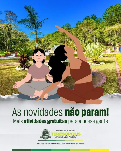 Novas atividades gratuitas: meditação e yoga passam a integrar programação da SMEL